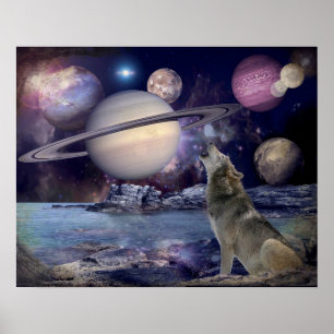 Mond geschlagen poster