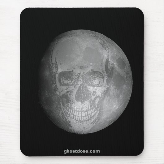 Mond-Gesichts-Mausunterlage Mousepad (Vorne)