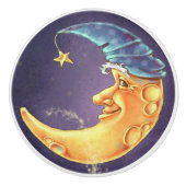 Mond-Gesichts-Tür-oder Fach-Züge Keramikknauf (Vorderseite)