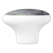 Mond-Gesichts-Tür-oder Fach-Züge Keramikknauf (Seitenansicht)