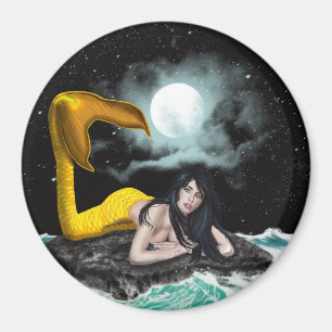 Mond-Gezeiten-Meerjungfrau-Magneten Magnet