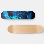 Mond-Glühen-Wolf-Skateboard Skateboard (Horizontal)
