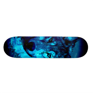 Mond-Glühen-Wolf-Skateboard Skateboard