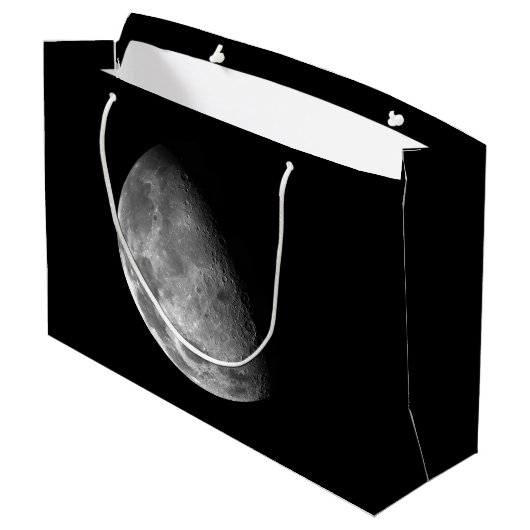 Mond Große Geschenktüte (Rückseite Schrägansicht)