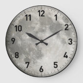 Mond Große Wanduhr (Vorderseite)