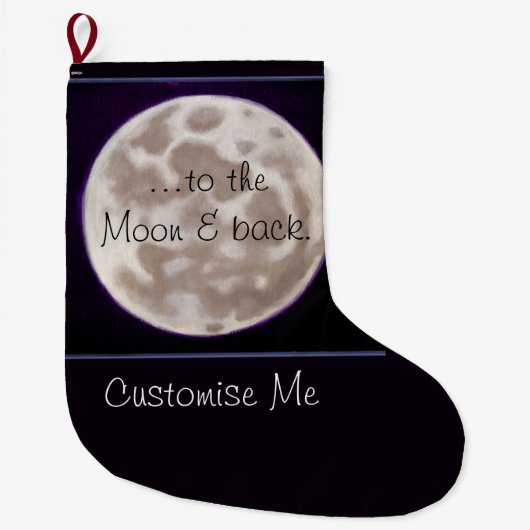 Mond Großer Weihnachtsstrumpf (Vorderseite)