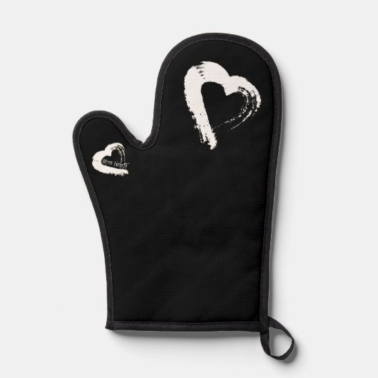 Mond Herz Ofenhandschuh (Vorderseite)