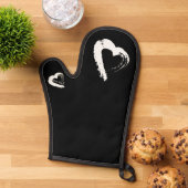 Mond Herz Ofenhandschuh (Oben unten)