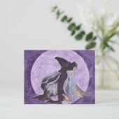 Mond-Hexe Postkarte (Stehend Vorderseite)