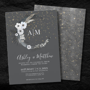 Mond Himmelhochzeit Einladung