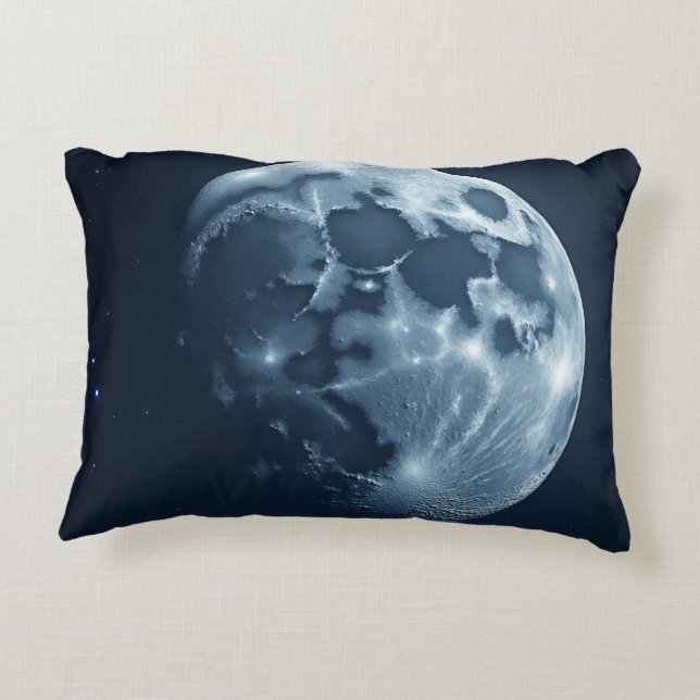 Mond im dunklen Kissen (Rückseite)