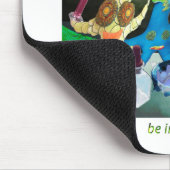 Mond im Wassermann Mousepad (Ecke)