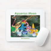 Mond im Wassermann Mousepad (Mit Mouse)