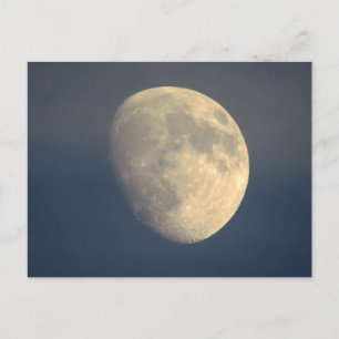Mond in bewölkter Nacht Postkarte