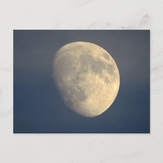 Mond in bewölkter Nacht Postkarte (Vorderseite)