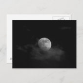 Mond in Wolken Postkarte (Vorne/Hinten)