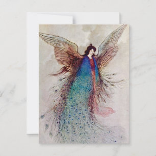 „Mond-Jungfrau“ Feen-Kunst von Warwick Goble Postkarte