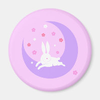 Mond-Kaninchen-Magnet