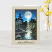 Mond-Karte Karte (Gelbe Blume)