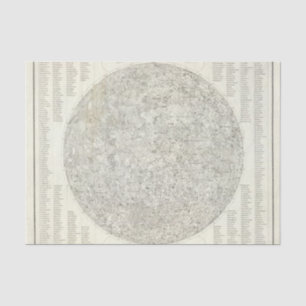 Mond-Karte Seidenpapier