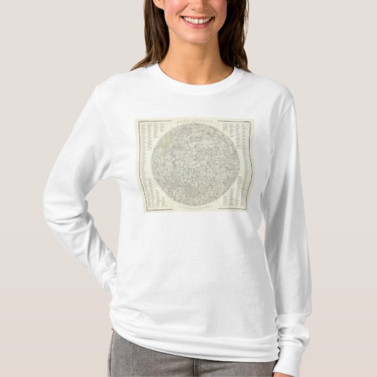 Mond-Karte T-Shirt (Vorderseite)