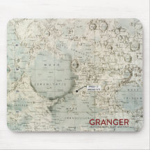 Mond-Karten-Mausunterlage