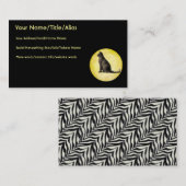 Mond-Katze Visitenkarte (Vorne/Hinten)