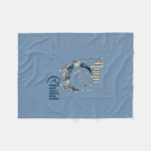Mond-Kind-Kinderzimmer Fleecedecke (Vorderseite (Horizontal))