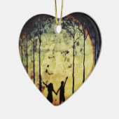 Mond-Kinder Keramikornament (Links)