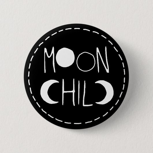 Mond-Kinderknopf Button (Vorderseite)