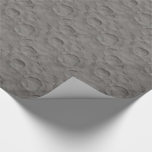 Mond-Krater, Mondoberfläche Geschenkpapier (Ecke)