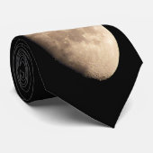 Mond-Krawatten-Mond-Krawatten-personalisierte Krawatte (Gerollt)