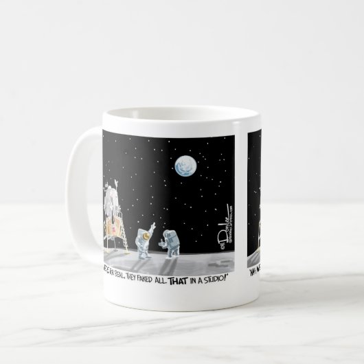 Mond-Landungs-Tasse Kaffeetasse (Vorderseite Links)