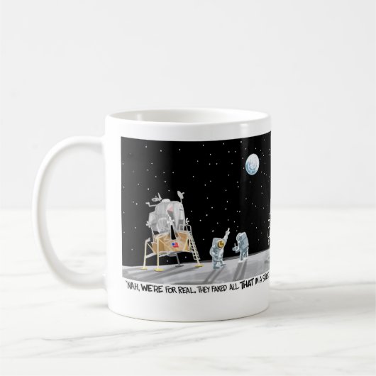 Mond-Landungs-Tasse Kaffeetasse (Links)
