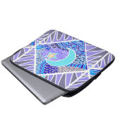 Mond Laptopschutzhülle (Vorne Knopf)