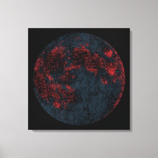 Mond Leinwanddruck (Vorderseite)