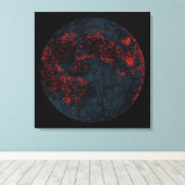 Mond Leinwanddruck (Insitu (Holzboden))