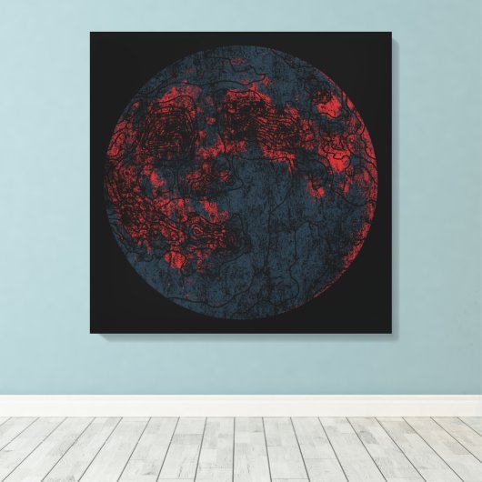 Mond Leinwanddruck (Insitu (Holzboden))