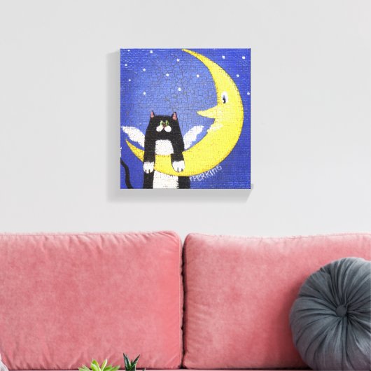 Mond Leinwanddruck (Insitu (Wohnzimmer))