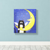 Mond Leinwanddruck (Insitu (Holzboden))