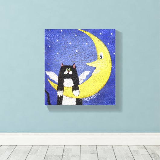 Mond Leinwanddruck (Insitu (Holzboden))