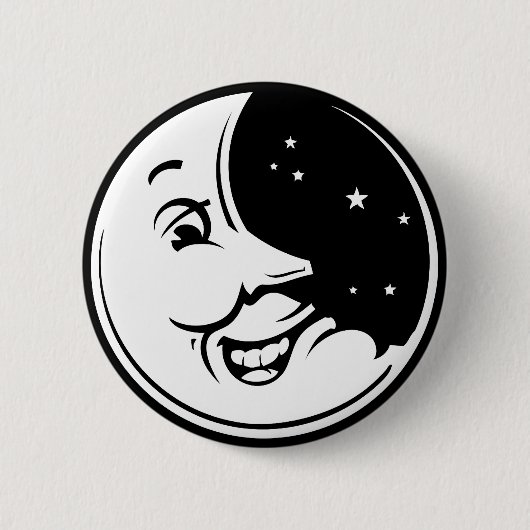 Mond-leises Lachen Button (Vorderseite)