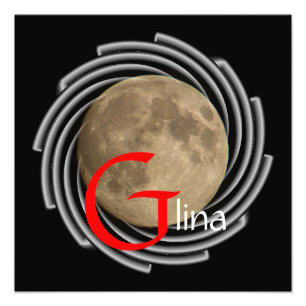 Mond, Lune, Luna, Glina, Moon Poster
