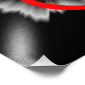 Mond, Lune, Luna, Glina, Moon Poster (Ecke)