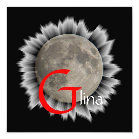 Mond, Lune, Luna, Glina, Moon Poster (Vorne)