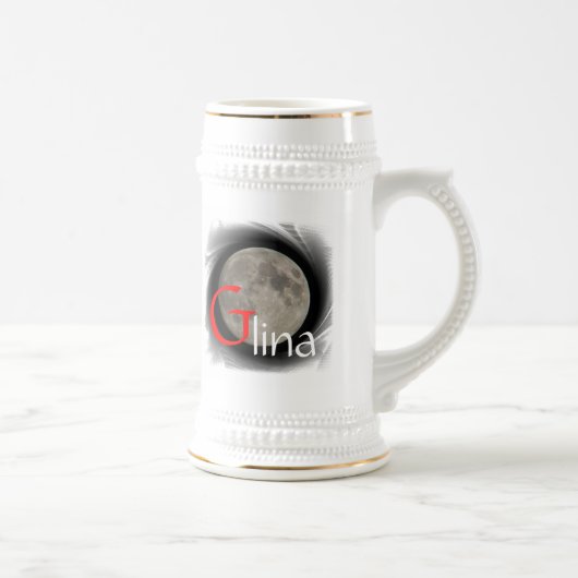 Mond, Lune, Luna, Glina, Moon Tasse (Rechts)