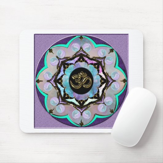 Mond-Mandala Mousepad (Mit Mouse)