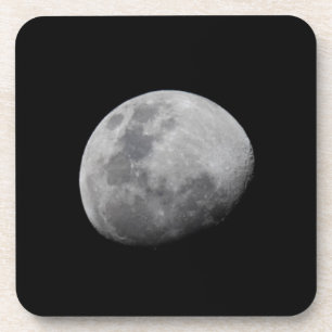 Mond mit schwarzem Himmel Sambia, Süd-Luangwa Getränkeuntersetzer