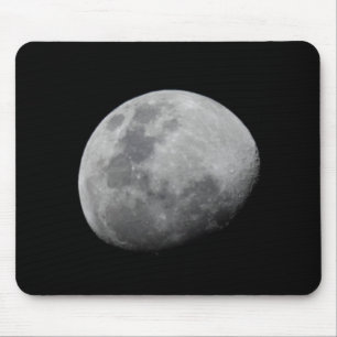 Mond mit schwarzem Himmel   Sambia, Süd-Luangwa Mousepad
