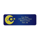 Mond mit Sternen Rücksendeadresse (Vorne)